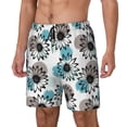 thumbnail image 2 of Uemuo Watercolor Sunflower Pattern Mens Swim Trunks Quick Dry Board Shorts with Mesh Lining, Stretch Beach Shorts Quick Dry No-Chafing Board Shorts-3X-Large, 2 of 9