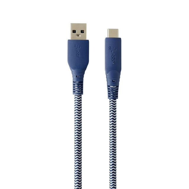 blackweb 3 FT USB-A to USB-C 3.1 3-Foot Charge and Sync Cable with Durable Braided Cable
