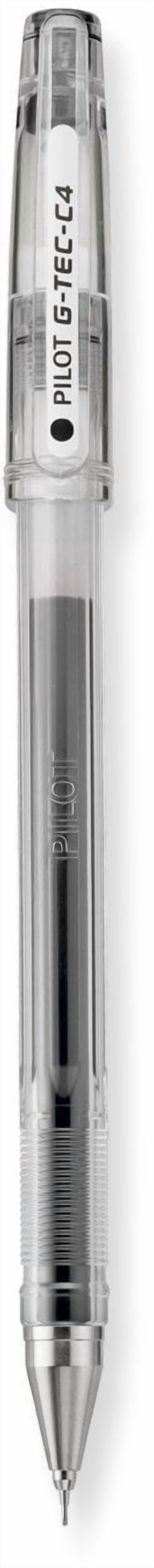 Pilot G-Tec-C4 Gel Rolling Ball Pens, Ultra Fine Point Bundle, 1 Dozen Blue, 1 Dozen Black
