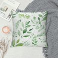 thumbnail image 2 of COMIO Sage Green Pillow Covers Spring Watercolor Eucalyptus Floral Pillowcase Leaf Print Throw Pillow Covers Soft Square Cushion for Home Couch Sofa Bedroom Livingroom, 2 of 5