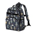 thumbnail image 2 of Robot and Gears Blue Pattern Cute School Backpack Bag for School with Padded Back and Adjustable Shoulder Straps 15.25"x11.5"x5.25", 2 of 2
