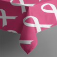 thumbnail image 3 of Pink Breast Cancer Rectangle Tablecloth 60"x84",Waterproof Polyester Rectangle Table Cloth, Wipeable Spillproof Polyester Tablecloth for Dining, Camping, Indoor and Outdoor, 3 of 5