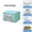 Mint Green, variant on 6 Pack Storage Bags,Large Capacity Closet Organizers,Foldable Fabric Storage Bins,Thickened Handles Clothing Containers,Blanket Comforter Quilt Organizer