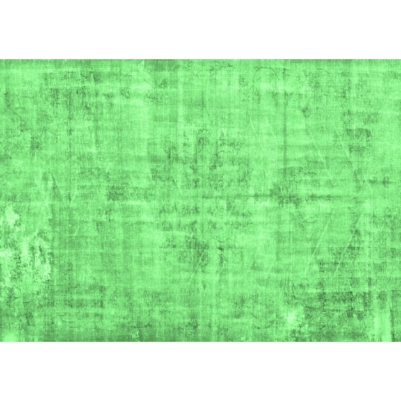 Ahgly Company Indoor Rectangle Persian Emerald Green Traditional Area Rugs, 5' x 7'