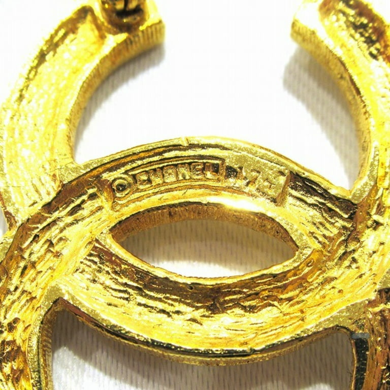 Authenticated Used Chanel CHANEL here mark 174 vintage brooch gold