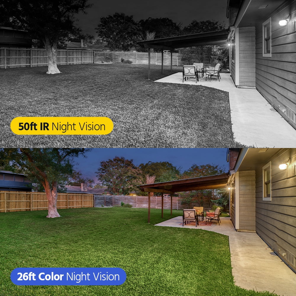 ANNKE PTZ 4MP Wire-Free Outdoor Camera System, 7-Inch Monitor, 2 Cameras, Pan-Tilt, Two-Way Audio, Night Vision
