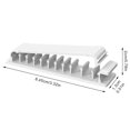 thumbnail image 3 of Yesbay Cable Organizers Self Adhesive Wall Mounted Saving Space Cable Manage Multipurpose Wire Clamps,Black, 3 of 8