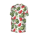 thumbnail image 6 of Fotbe Watermelons Baseball Jersey Shirt for Men and Women, Casual Short Sleeves Button Down T-Shirt-3X-Large, 6 of 9