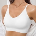 thumbnail image 4 of MEICHEN Jelly Bras for Women Plus Size Wireless Bra Deep V Full Supportive Older Back Coverage Bralette Trendy Summer Fall Essentials Clothes, 4 of 8