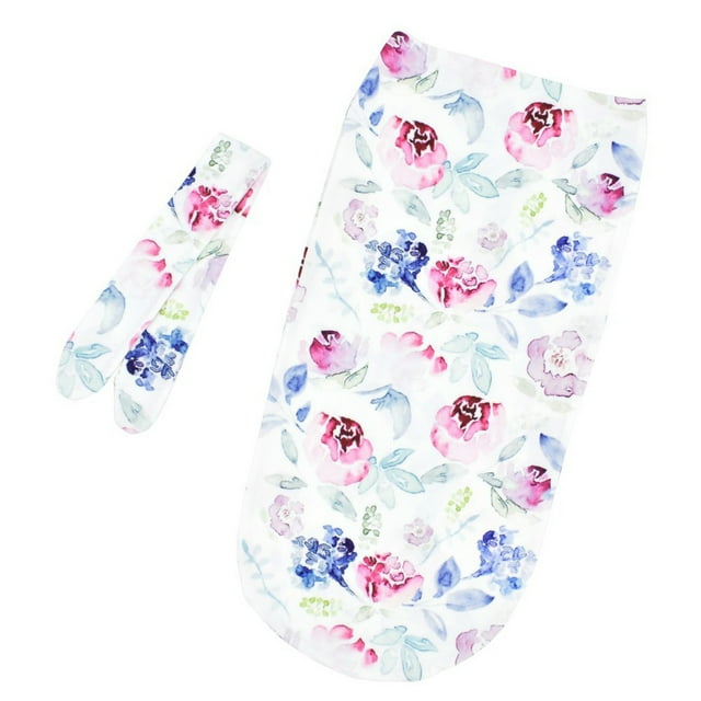 DPTALR Newborn Baby Cocoons Sleeping Bag with Matching Knotted Bow Headband Swaddle