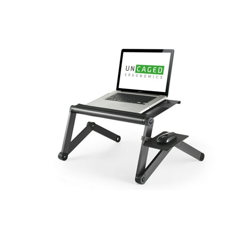 UPC: 0661799223003 | Uncaged Ergonomics WorkEZ Cool Laptop Riser Black (WECB)