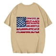 thumbnail image 4 of Blusas de Manga Corta Casuales para las Mujeres Verano Cuello Redondo Moda Impresa Blusa, Top Ligero para el Hogar Y Diario, 4 of 5