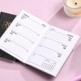thumbnail image 6 of 2025 A7 Agenda Book, Mini Portable Small Notebook Planner, Timing Management Tool, Faux Leather Cover, Thick White Paper, Leakproof, Daily and Monthly Planning with Tabbed Dividers, 6 of 6