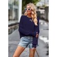 thumbnail image 1 of Suéter de cuello redondo de moda para mujer de otoño e invierno con capucha suelta de color sólido, 1 of 6