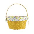 Way to Celebrate Easter ExtraLarge Round Woodchip Basket with Floral