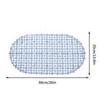 thumbnail image 3 of KOYPTL Transparent Bath Tub Mat 35x16In,Long Bathtub Sink Mat Non Slip in Shower with Drain Holes and Suction Cups,Washable and Durable Solid Shower Mat for Bathroom Floor Bathtub Easy to Clean White, 3 of 5
