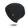 thumbnail image 2 of Bibifish Womens Ribbed Knit Slouchy Beanie Hat Lined Soft Warm Stretchy Hat Cold Weather Daily Casual Wear Cozy Trendy Hats, 2 of 5