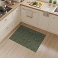 thumbnail image 2 of ODIKA 3'x5' Green Geometric Art Design Washable Throw Rug Intricate Pattern with Modern Flair for Entryway, Kitchen, Mudroom, Stain Resistant, Low Profile, Non-Slip, 2 of 7