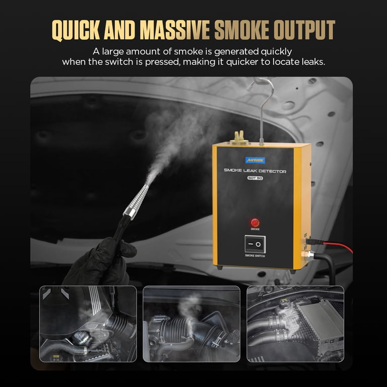 vehicle cigarette smoke detector AUTOOL SDT103 Car Leak 12V HAND cigarette smoke detector is perfect for landlords Smoke Detection Powered by Bosch