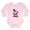 Petal Pink, variant on - Kiniart Westie Flapper Long Sleeve Infant Bodysuit - Long Sleeve Cotton Baby Bodysuit