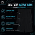 thumbnail image 5 of RBX Boys Athletic Shorts - 2 Pack Performance Mesh Jersey Gym Shorts with Elastic Waistband (8-16), 5 of 7