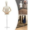 thumbnail image 6 of Male Dress Form Display, Male Mannequin Torso with Head & Arms 53-76 in Height Adjustable Mens Mannequin Body with Tripod Metal Stand for Store Display, 6 of 18