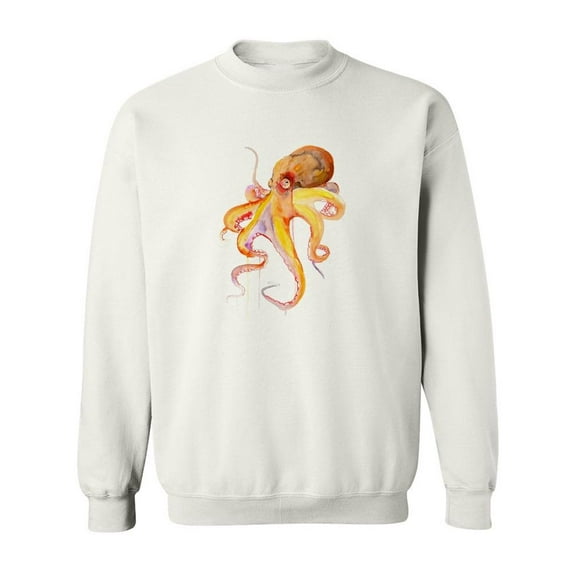 Rainbow Octopus Sweatshirt Men -SPIdeals Designs, Male x-Large