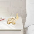 thumbnail image 5 of BNNG Ceramic Animal Figurines Ornaments, Elephant Statues Home Decor Small Decorative Accents For Shelves Livingroom Bedroom And Office Gold Home Decor Sculptures and Statues Handmade Artware Gifts, 5 of 6