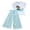 Blue, variant on Little Girls Summer Outfits Sports Tracksuit Belly Dance Sequin Dance Halloween Wear Carnival Sets Activewear Set 2 Piece Outfit Size 7-8T