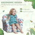 thumbnail image 5 of Bedroom Furniture Qaba Kid's Sofa Chair with Dinosaur Design and Thick Padding, Flannel-Covered Toddler Armchair for Bedroom, Playroom,Cribs, 5 of 10