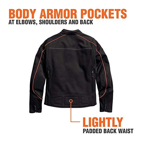 Harley Davidson Men s Manitowoc Stretch Riding Jacket 98156 18VM 4X Large Walmart