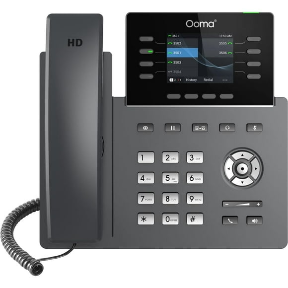 Ooma 2624W Wi-Fi Business IP Desk Phone. Works with Ooma Office Cloud-Based VoIP Phone Service with Virtual Receptionist, Desktop app, Video conferencing and Call Recording.