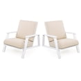 thumbnail image 4 of JERFIT 2-Piece Outdoor Adirondack Chair Set with Beige Cushions, All-Weather Acacia Wood Patio Lounge Chairs for Garden, Poolside, Porch, 4 of 10