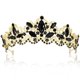 thumbnail image 1 of Tiara y coronas de plata para mujer, tiara de reina con diamantes de imitación para niñas, corona de princesa con peine, diademas de cumpleaños, accesorios para el cabello para boda, graduación,, 1 of 7