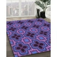 thumbnail image 3 of Ahgly Company Machine Washable Indoor Rectangle Transitional Medium Slate Blue Area Rugs, 7' x 10', 3 of 7