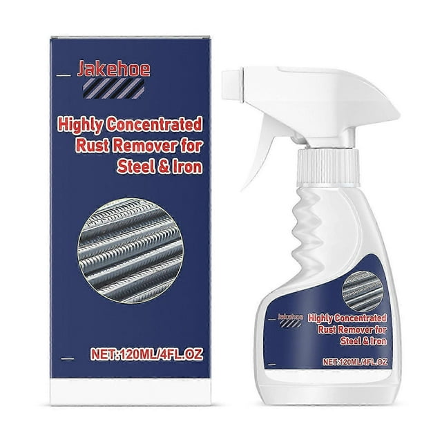 120ml Efficiency Rust Removal Spray Heavy-Duty Metal Rust Cleaner for Tools, Washbasins, Steel, Iron & Multipurpose Use