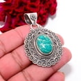 thumbnail image 2 of Amazonite - Colorado Mines 925 Sterling Silver Bali Pendant 2.22" P96147, Christmas Gift, 2 of 4