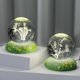 thumbnail image 4 of Lámpara de noche de cristal con forma de rosas, bola de cristal con flores 3D, ideal como regalo de Navidad para madre, pareja, niños, niñas y adolescentes (tulipán), 4 of 5