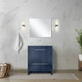 thumbnail image 6 of Lafarre 30 in W Navy Blue Bath Vanity, Cultured Marble Top and Brushed Nickel Faucet Set, 6 of 6