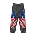 thumbnail image 5 of Balery Butterfly With USA Flag print Men's Pajama Pants,Ultra Lightweight Pjs,Lounge Pant-XX-Large, 5 of 9