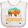 thumbnail image 3 of Inktastic Montana Buffalo Silhouette Boys or Girls Baby Bib, 3 of 4