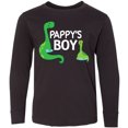 thumbnail image 3 of Inktastic Pappys Boy Grandson Gift Long Sleeve Youth T-Shirt, 3 of 5