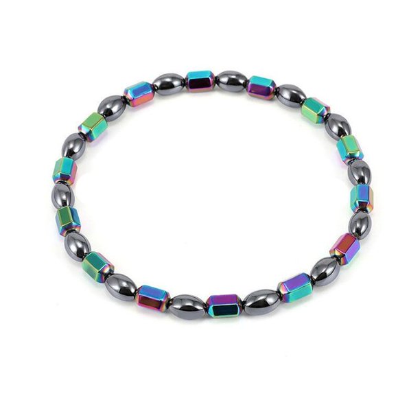 Tobilleras magnéticas Unisex mujeres hombres moda magnética piedra negra pérdida de peso tobillera Natural brasileño negro piedra cuidado de la salud tobillera Gao Jinjia LED