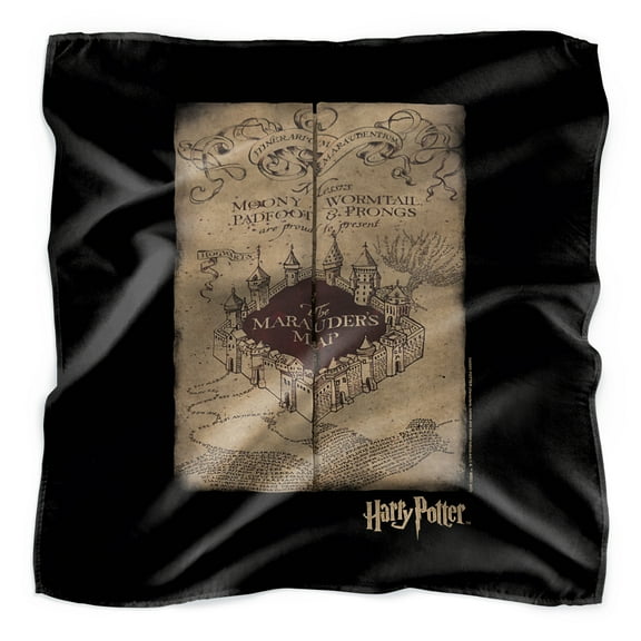 Harry Potter Marauder's Map Bandana (21 in x 21 in)