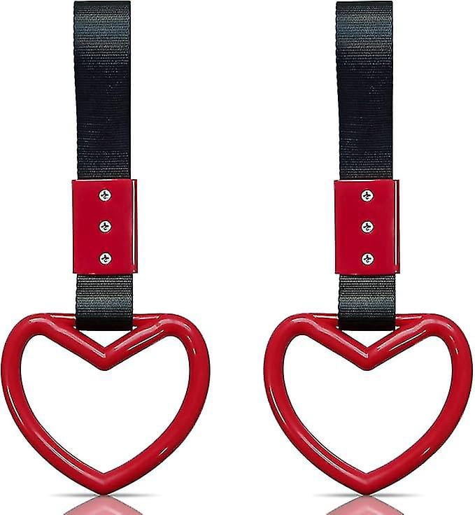 Bus Hand Ring 2 Pieces Heart-shaped Jdm Tsurikawa Rings SUV Bus Car Handle Straps ...
