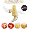 thumbnail image 3 of Onion Cutter With Cable Pull, Onion Chopper Onion Chopper Manual Multi Chopper Mini Vegetable Cutter Fruit Chopper For Vegetables Fruit Salad, Hand Onion Chopper Cutter Stainless Steel Blade (Small), 3 of 7