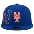 thumbnail image 2 of Men's New Era Royal New York Mets Yarn Stitch 59FIFTY Fitted Hat, 2 of 6