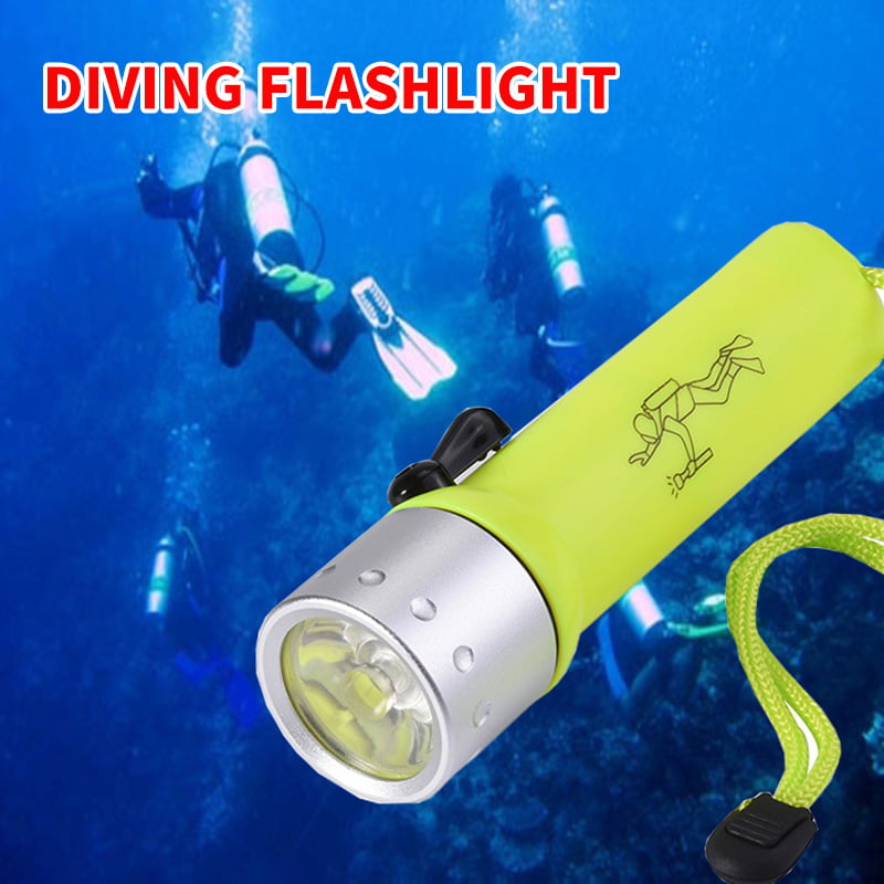 Reiled Diving Flashlight Supper Bright LED Diving Light Submarine Light Scuba Safety Light Waterproof Underwater Torch Used for Scuba Diving or Other Underwater Activities and Outdoor Activities 