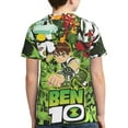 thumbnail image 2 of Ben 10 Kids T-Shirt 3d Printed Graphic T-Shirts Funny Cartoon Casual Short Sleeve Top Tees For Youth Boys Girls X-Small, 2 of 8