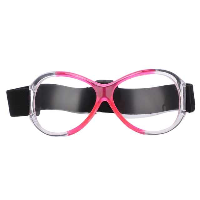 Gafas de baloncesto profesionales al aire libre banda para la cabeza ajustable gafas de seguridad deportivas duraderas rosa